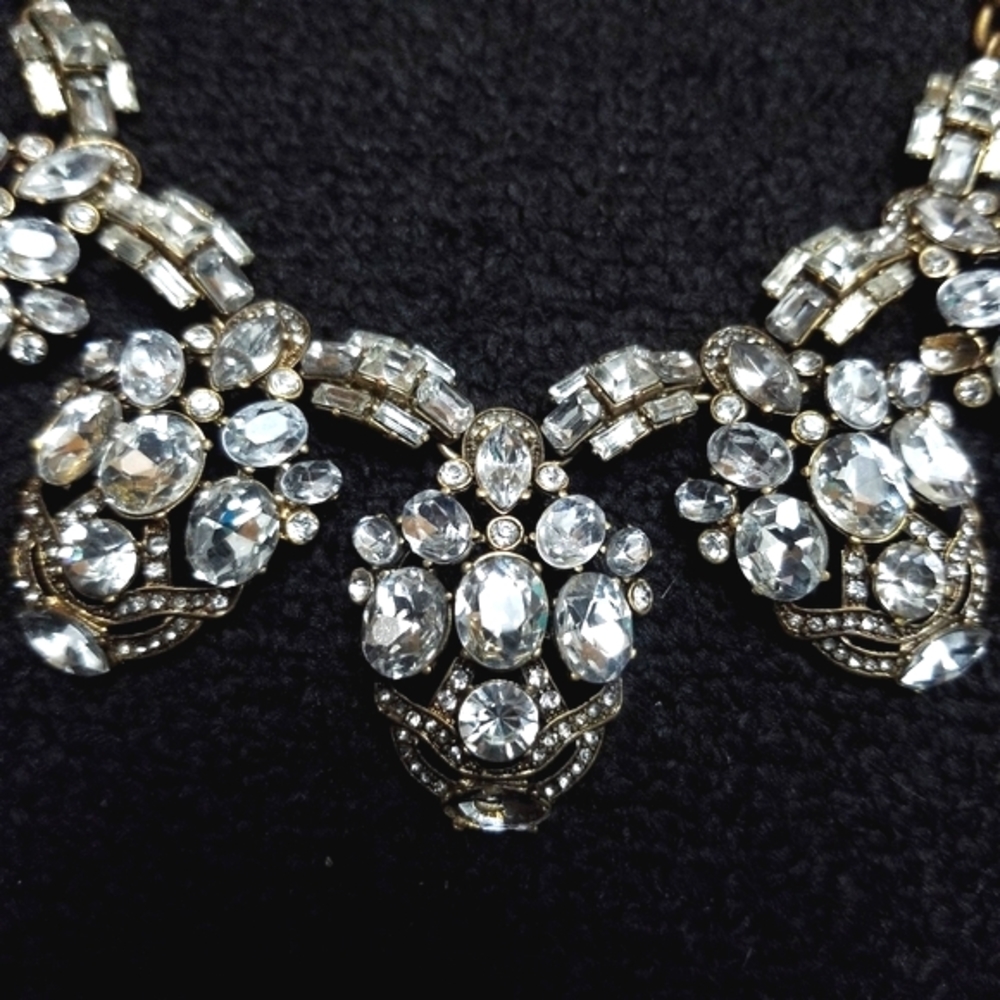 J Crew Gorgeous Rhinestone Statement Necklace - image 6